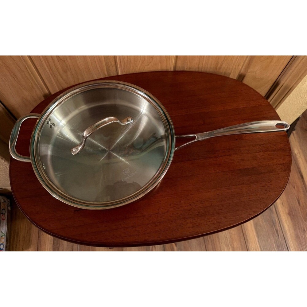 Calphalon 5003 Stainless Steel Pan 3 Qt. Gas,Induction, Electric w/Lid.Excellent